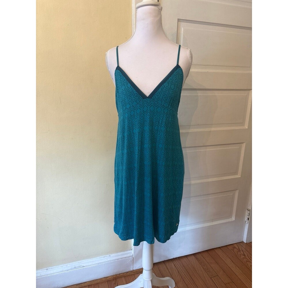 Womens blue nightgown nighty baby doll dress tunic lingerie vneck sleepwear teen